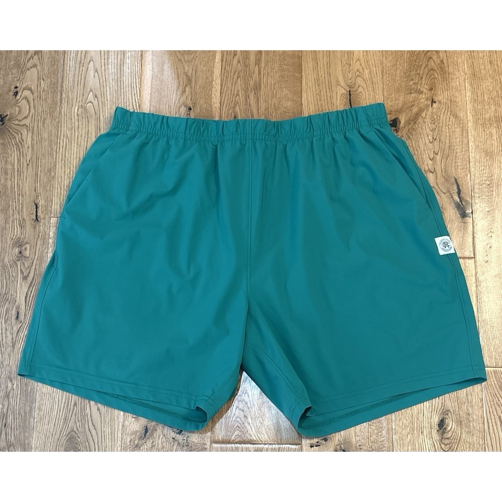 Reigning Champ Lined Athletic Shorts Green X-Large Missing Drawstring